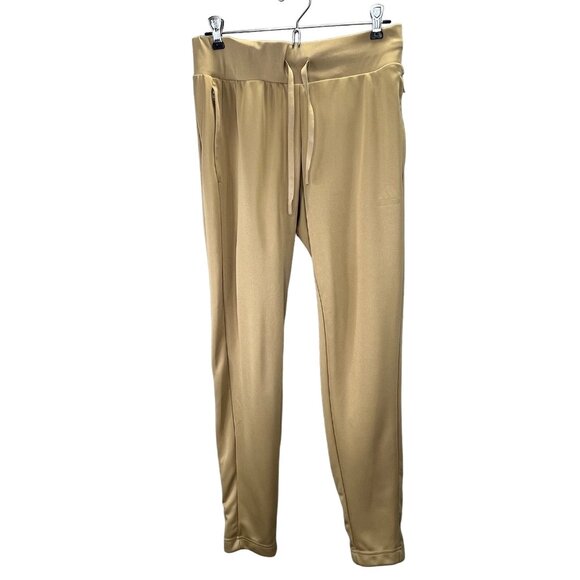Adidas Aeroready Flare Tiro Track Pants size M Women Khaki Tan Beige - Picture 1 of 9